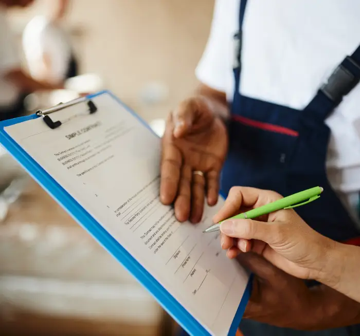 Food permit application forms and documentation in Fulton County